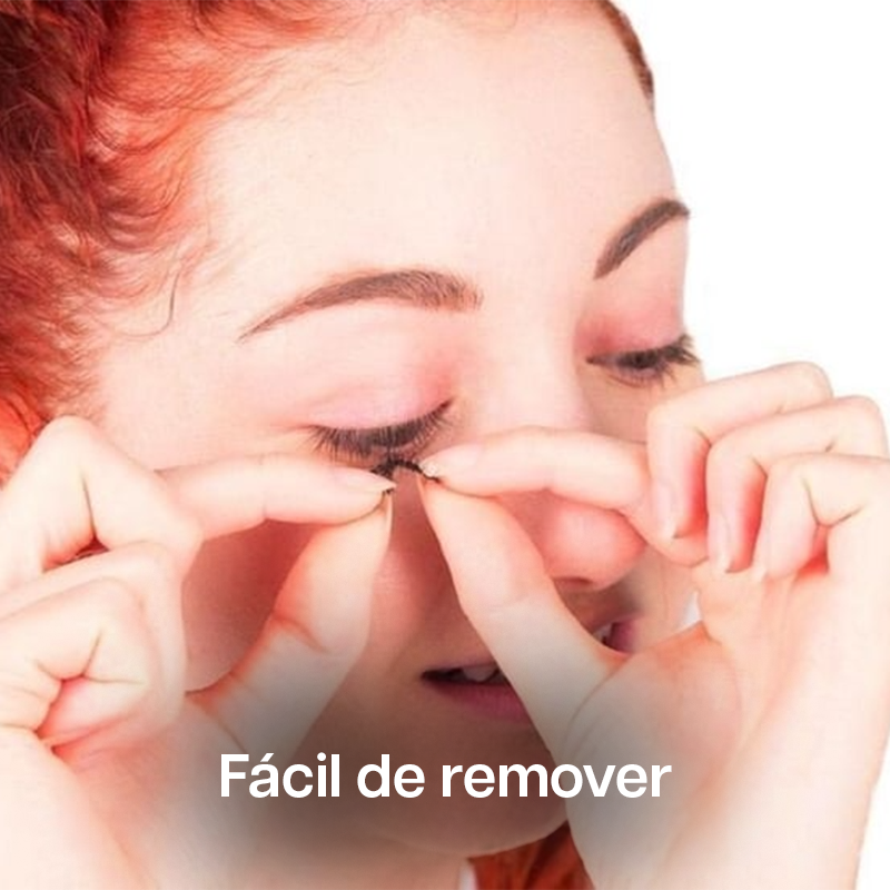 Kit Magnético de Pestañas Naturales con Aplicador Clip - Roses Jolie